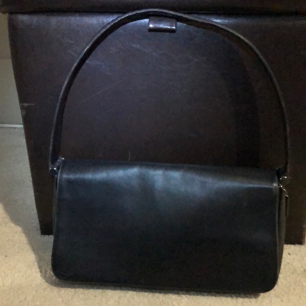 Black Leather Shoulder Bag